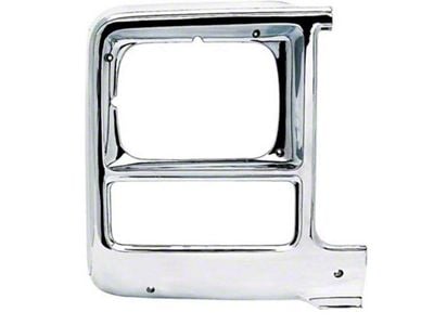 Headlight Bezel, Sngl Rect HL, RH 79-80