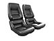 CA Leather/Vinyl Seat Covers,w/4 Bolster, DriverBlack,79-82