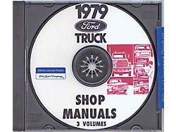 1979 Ford Truck Shop Manuals; 3 Volumes (CD-ROM)