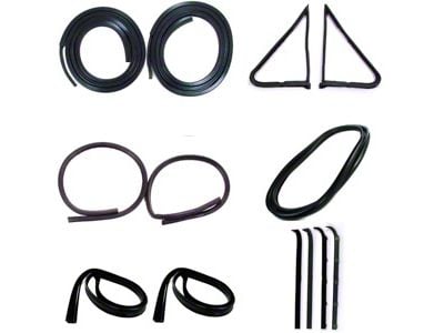 1980-1986 Ford Truck, Complete Body Weatherstrip Seal Kit With Trim Groove