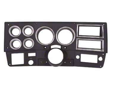 Dash Bezel Blk w/Chrome W/AC 81-83