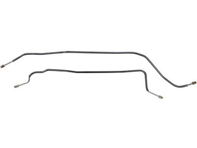 1981-87 Chevrolet/GMC Truck 4WD 1/2-Ton Standard Five-Lug Rear Axle Brake Lines 2pc, OE Steel