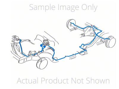 1981-87 Chevrolet/GMC Truck 2WD 3/4-Ton w/Valve Std. Cab Longbed 1/4 F to R Brake Lines 3pc, OE Steel