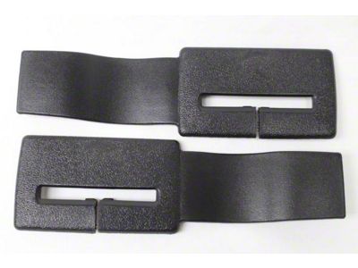 1982-19292 Camaro Firebird Seat Belt Headliner Trims, Pair-Black