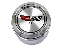 Aluminum Wheel Center Cap; Chrome (1982 Corvette C3)