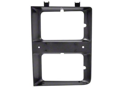 Headlight Bezel, Dual HL Blk W/Chr Grille LH 83-84