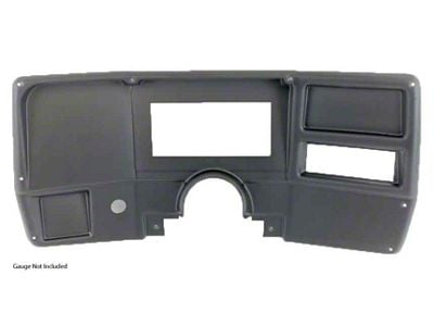 1984-1987 Chevy-GMC Truck Holley EFI Gauge 6.86 Molded ABS Instument Panel For Trucks Without AC, Classic Dash