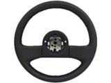 OE Series 14-Inch Steering Wheel; Black Leather (84-89 Corvette C4 w/ Telescopic Column)