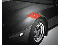 OPR Fender Accent Stripes, Front, Red, 1984-1996