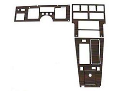 1986-1988 Corvette Dash And Trim Kit For Cars With 4-Speed Transmission And Overdrive In Knob Rosewood