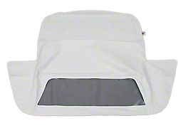 1986-1989 Corvette Convertible Top Vinyl Bright White With Soft Window