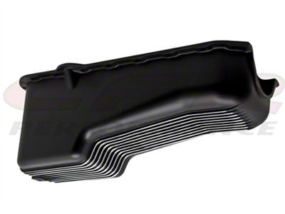 SB AluminumBlk V8 Stock Capactiy Oil Pan - Retro Fin