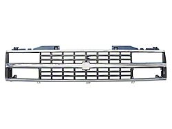 Chv Grille, Blk/Chrome Comp HL 88-93