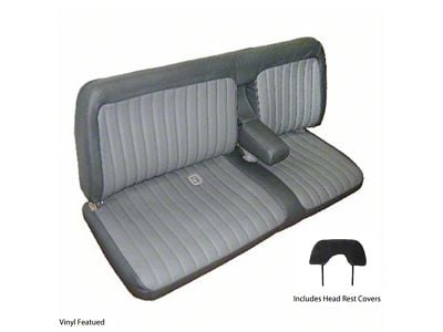 1988-1995 Chevy-GMC Truck Standard Cab Front Bench Seat Upholstery With Arm Rest & Head Rest Covers, GM Vinyl