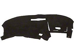 1990-1993 Corvette Dash Mat Without Climate Control Option Black Carpet