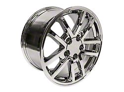 10-Spoke 35th Anniversary Style SS Chrome 4-Wheel Kit with Plain Center Caps; 17x9; 12mm Offset (82-92 Camaro)