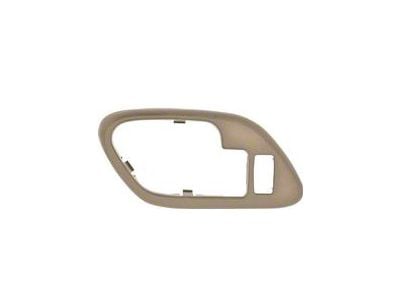 1995-02 Chevrolet / GMC Truck with Power Lock Hole Inner Door Handle Bezel Beige; LH