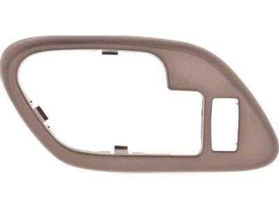 1995-2002 Chevy/GMC Truck w/ Power Locks, Inner Door Handle Bezel, Brown, Driver