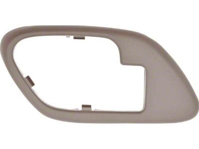 1995-2002 Chevy/GMC Truck w/ Power Locks/Windows, Inner Door Handle Bezel,Brown,Driver