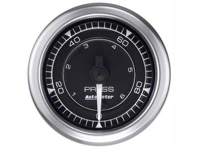 Auto Meter Chrono Series 2-1/16-Inch Pressure Gauge; 0-100 PSI; Digital Stepper Motor