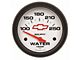 Auto Meter Chevy White Series 2-5/8-Inch Water Temperature Gauge; 100-250 Fahrenheit