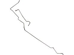 3/8 Front To Rear Fuel Line, OE Steel, 2-Piece, Convertible, Fairlane, Torino, Cyclone, 1968-1969