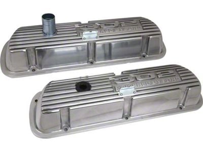 302 Powered By Ford Polished Aluminum Valve Cover