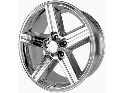 IROC Replica Chrome Wheel; 18x8; 0mm Offset (67-69 Camaro)