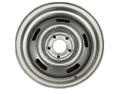 Rally Silver Wheel; 15x7; 19mm Offset (67-69 Camaro)