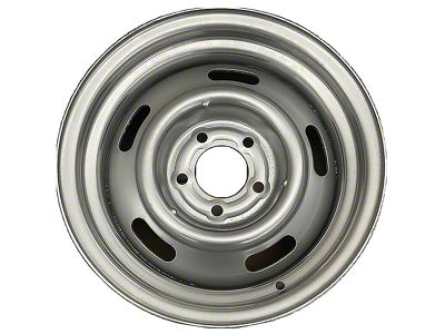 Rally Silver Wheel; 15x8; 6mm Offset (67-69 Camaro)