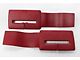 82-92 Camaro Firebird Seat Belt Headliner Trims, Pair-Red