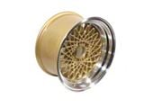 GTA Mesh Gold 4-Wheel Kit; 17x9; 12mm Offset (82-92 Camaro)