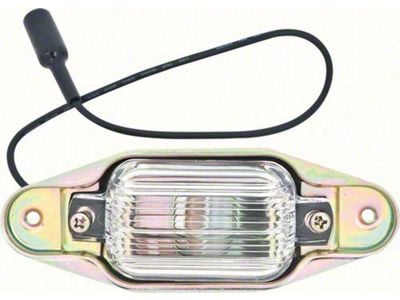 Rear License Plate Light Assembly (82-86 C10, K10 w/ Chrome Bumper)