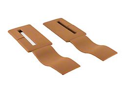 88-92 Camaro Firebird Seat Belt Headliner Trims, Pair-Beechwood