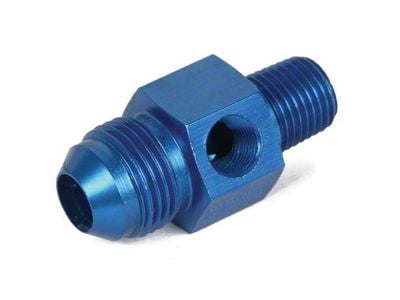 8AN Inline Fuel Gauge Adapter 8AN Male to 1/4 NPT 1/8 NPT in Hex