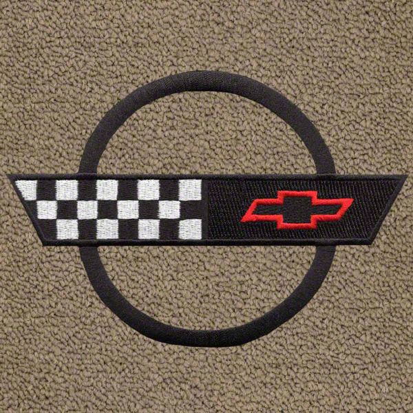 NEW! RED FLOOR MATS 1984-1996 Corvette With Embroidered Circle