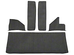 ACC Rear Cab Wall, Door and Kick Panel Loop Die Cut Carpet; Black (Late 55-59 Chevrolet Truck)