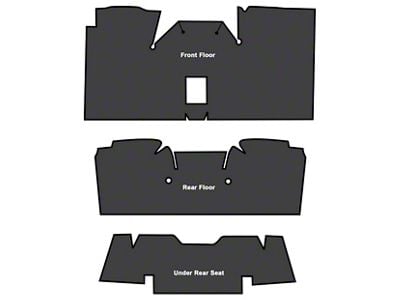 ACC Complete Die Cut TM Vinyl Trunk Mat; Crowsfeet (1961 Impala 2-Door Coupe, Hardtop)