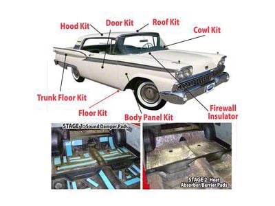 Acoustishield, Hardtop, Fairlane, 1957-1958