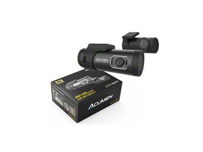 Acumen DC4K Front and Rear Dash Cam (Universal; Some Adaptation May Be Required)