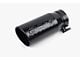 Aero Exhaust Rolled Edge Angle Cut Exhaust Tip; 5-Inch; Black (Fits 4-Inch Tailpipe)