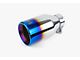 Aero Exhaust Straight Cut Exhaust Tip; 4-Inch; Blue Flame (Fits 2.25-Inch Tailpipe)