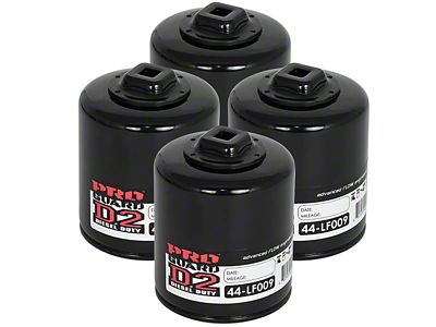 AFE Pro GUARD D2 Oil Filter; Set of Four (77-02 4.9L, 5.7L Firebird)