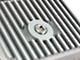 AFE Street Series Transmission Pan with Machined Fins; Raw; AODE/4R70W (93-96 5.0L F-150)