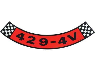 Air Cleaner Decal - 429-4V - Ford