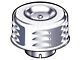 Air Cleaner/ Louvered/ Chrome/ 2-5/16 Throat