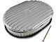 Air Cleaner,Full Finned Polished Oval, 12