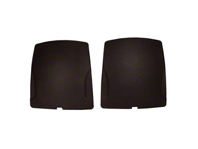 Al Knoch Interiors Seat Back Panels with Brackets; Black (70-78 Corvette C3)