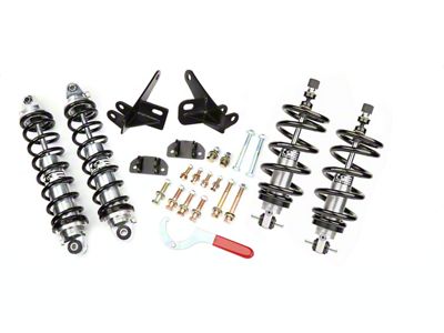 Aldan American Track Comp Series Double Adjustable Front and Rear Coil-Over Kit; 450 lb. Spring Rate (78-88 Small Block V8 Caballero, El Camino)