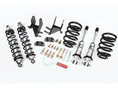 Aldan American Road Comp Series Single Adjustable Front and Rear Coil-Over Kit; 450 lb. Spring Rate (64-67 Small Block V8 GTO, LeMans, Tempest)